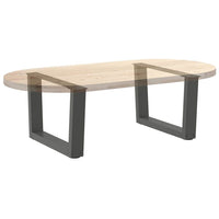 Kavos staliuko kojelės, V formos, 2 vnt., antracito spalvos, 50x(30 - 31,3) cm, plienas - Namų Idėja