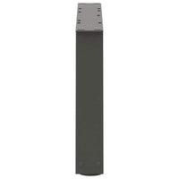 Kavos staliuko kojelės, V formos, 2 vnt., antracito spalvos, 50x(30 - 31,3) cm, plienas - Namų Idėja