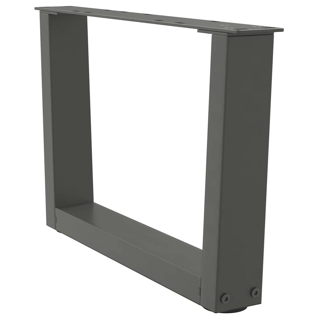 Kavos staliuko kojelės, V formos, 2 vnt., antracito spalvos, 50x(30 - 31,3) cm, plienas - Namų Idėja