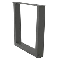 Kavos staliuko kojelės, V formos, 2 vnt., antracito spalvos, 50x(42 - 43,3) cm, plienas - Namų Idėja