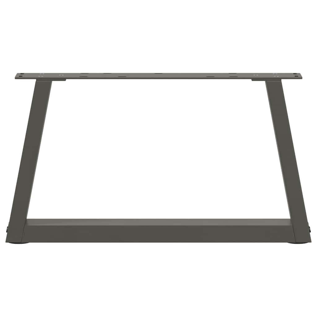 Kavos staliuko kojelės, V formos, 2 vnt., antracito spalvos, 60x(30 - 31,3) cm, plienas - Namų Idėja