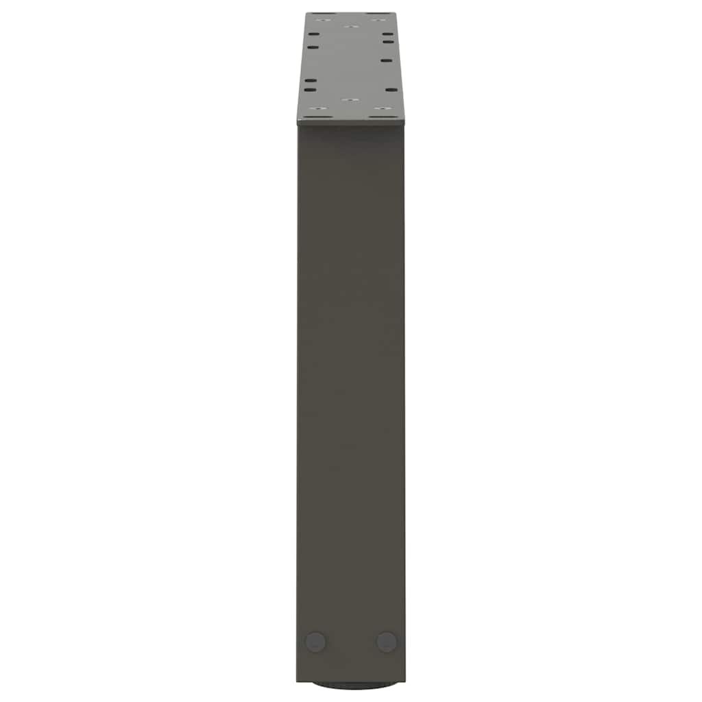 Kavos staliuko kojelės, V formos, 2 vnt., antracito spalvos, 60x(30 - 31,3) cm, plienas - Namų Idėja