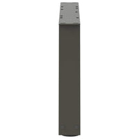 Kavos staliuko kojelės, V formos, 2 vnt., antracito spalvos, 60x(30 - 31,3) cm, plienas - Namų Idėja