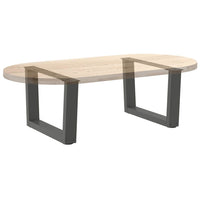 Kavos staliuko kojelės, V formos, 2 vnt., antracito spalvos, 60x(30 - 31,3) cm, plienas - Namų Idėja