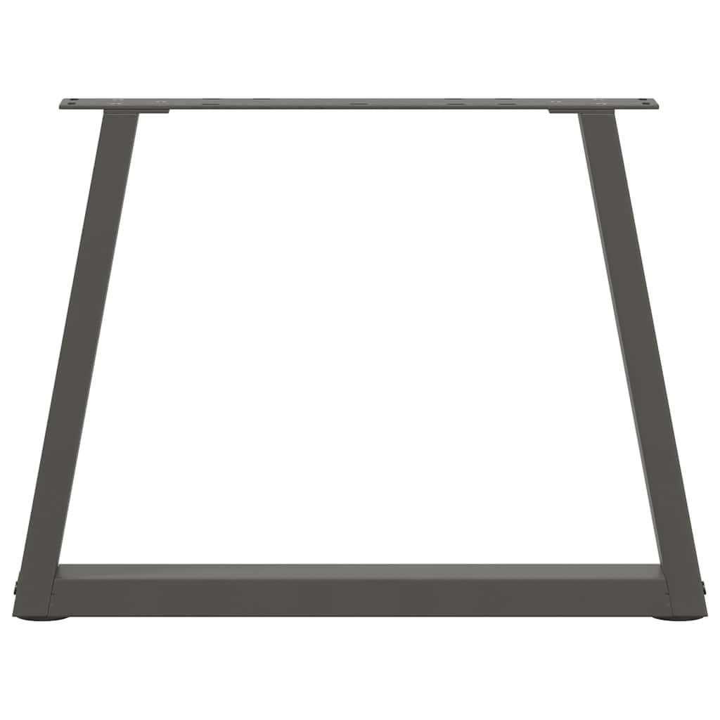 Kavos staliuko kojelės, V formos, 2 vnt., antracito spalvos, 60x(42 - 43,3) cm, plienas - Namų Idėja