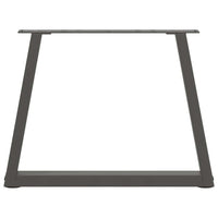 Kavos staliuko kojelės, V formos, 2 vnt., antracito spalvos, 60x(42 - 43,3) cm, plienas - Namų Idėja