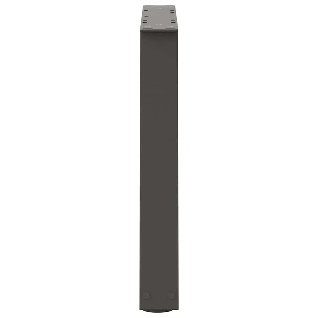 Kavos staliuko kojelės, V formos, 2 vnt., antracito spalvos, 60x(42 - 43,3) cm, plienas - Namų Idėja