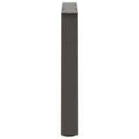 Kavos staliuko kojelės, V formos, 2 vnt., antracito spalvos, 60x(42 - 43,3) cm, plienas - Namų Idėja