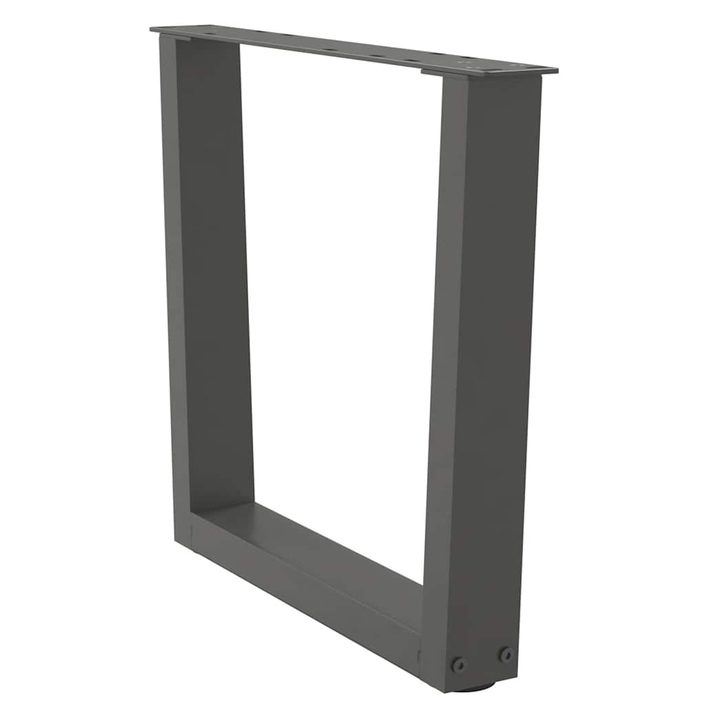 Kavos staliuko kojelės, V formos, 2 vnt., antracito spalvos, 60x(42 - 43,3) cm, plienas - Namų Idėja