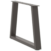 Kavos staliuko kojelės, V formos, 2 vnt., antracito spalvos, 60x(42 - 43,3) cm, plienas - Namų Idėja