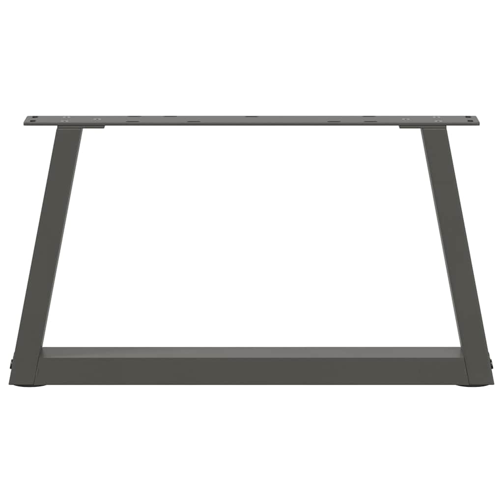 Kavos staliuko kojelės, V formos, 2 vnt., antracito spalvos, 70x(30 - 31,3) cm, plienas - Namų Idėja