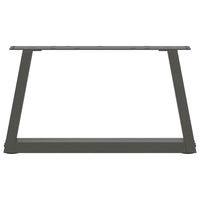 Kavos staliuko kojelės, V formos, 2 vnt., antracito spalvos, 70x(30 - 31,3) cm, plienas - Namų Idėja
