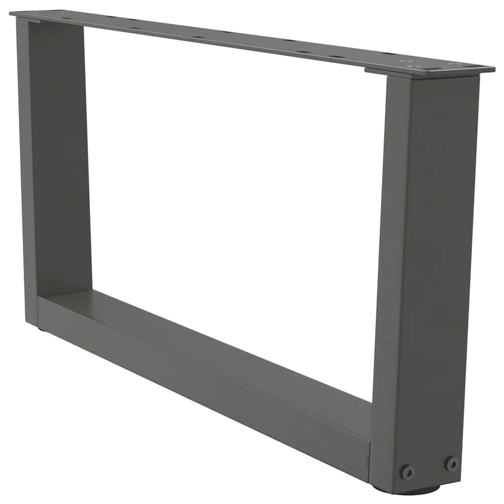 Kavos staliuko kojelės, V formos, 2 vnt., antracito spalvos, 70x(30 - 31,3) cm, plienas - Namų Idėja