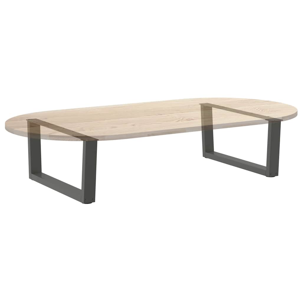 Kavos staliuko kojelės, V formos, 2 vnt., antracito spalvos, 70x(30 - 31,3) cm, plienas - Namų Idėja
