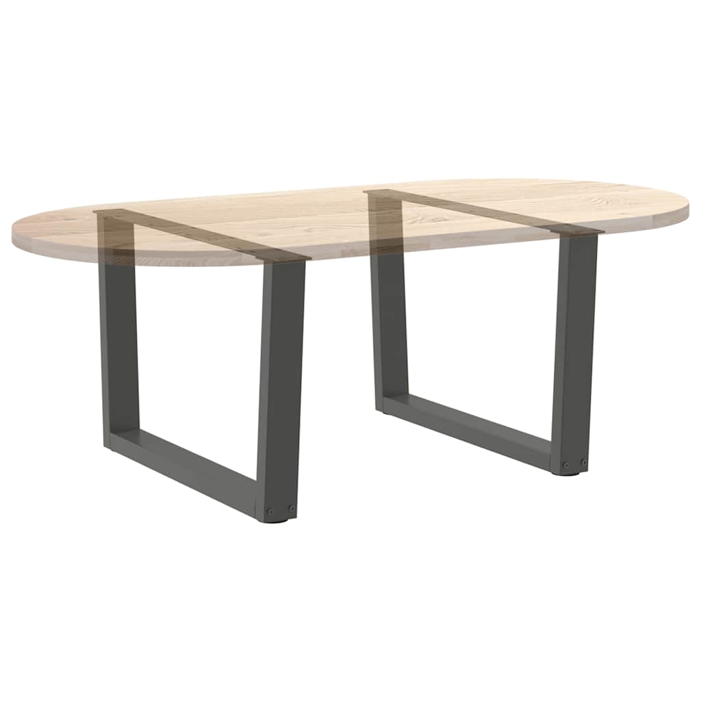 Kavos staliuko kojelės, V formos, 2 vnt., antracito spalvos, 70x(42 - 43,3) cm, plienas - Namų Idėja