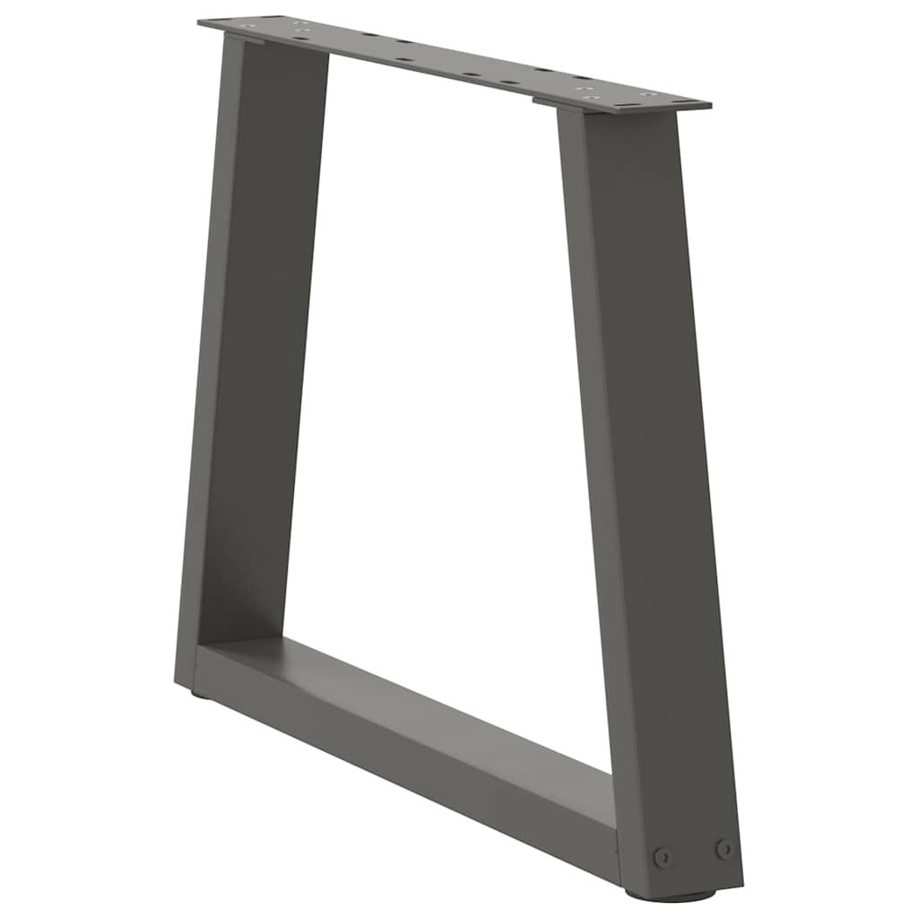 Kavos staliuko kojelės, V formos, 2 vnt., antracito spalvos, 70x(42 - 43,3) cm, plienas - Namų Idėja