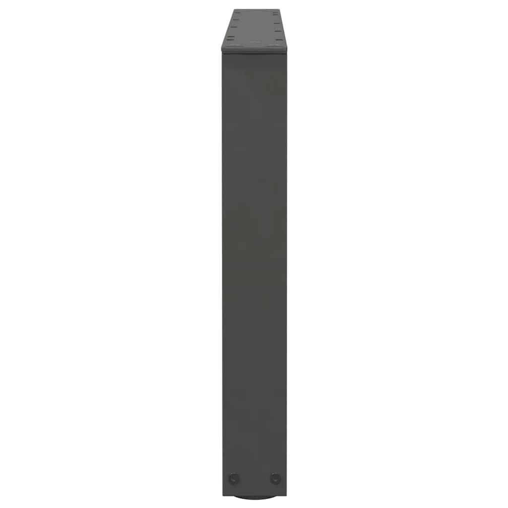 Kavos staliuko kojelės, V formos, 2 vnt., antracito spalvos, 70x(42 - 43,3) cm, plienas - Namų Idėja