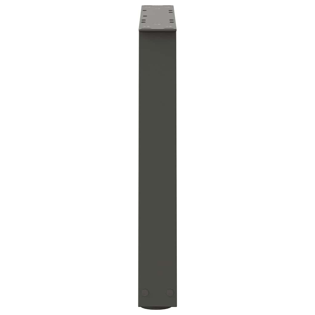 Kavos staliuko kojelės, V formos, 2 vnt., antracito spalvos, 70x(42 - 43,3) cm, plienas - Namų Idėja