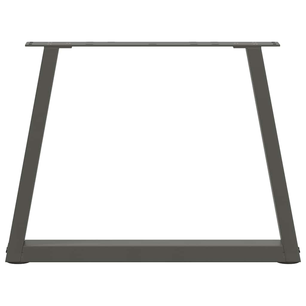 Kavos staliuko kojelės, V formos, 2 vnt., antracito spalvos, 70x(42 - 43,3) cm, plienas - Namų Idėja