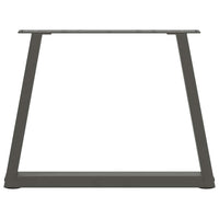 Kavos staliuko kojelės, V formos, 2 vnt., antracito spalvos, 70x(42 - 43,3) cm, plienas - Namų Idėja