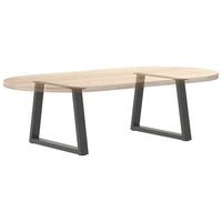 Kavos staliuko kojelės, V formos, 2 vnt., antracito spalvos, 70x(42 - 43,3) cm, plienas - Namų Idėja