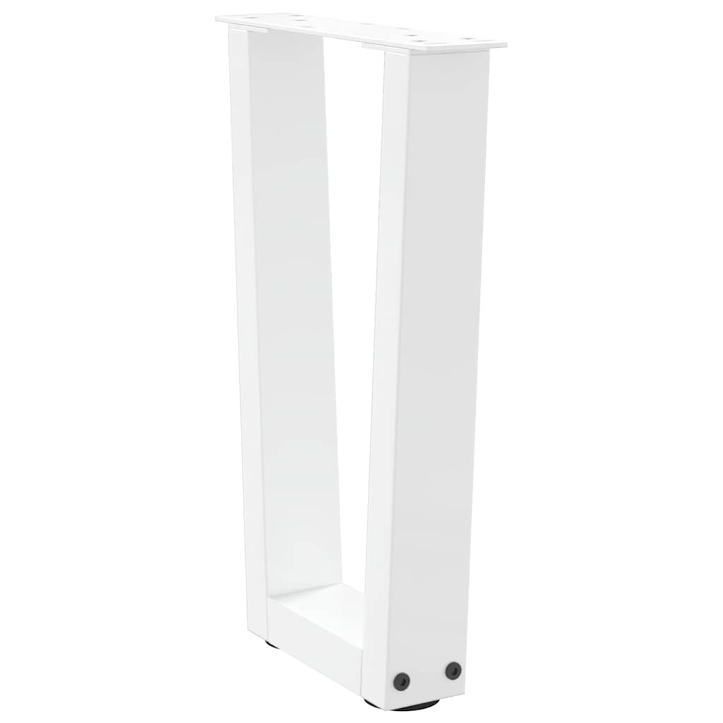 Kavos staliuko kojelės, V formos, 2 vnt., baltos, 28x(42 - 43,3) cm, plienas - Namų Idėja