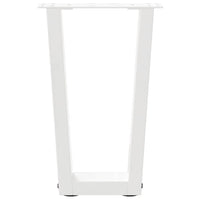 Kavos staliuko kojelės, V formos, 2 vnt., baltos, 28x(42 - 43,3) cm, plienas - Namų Idėja