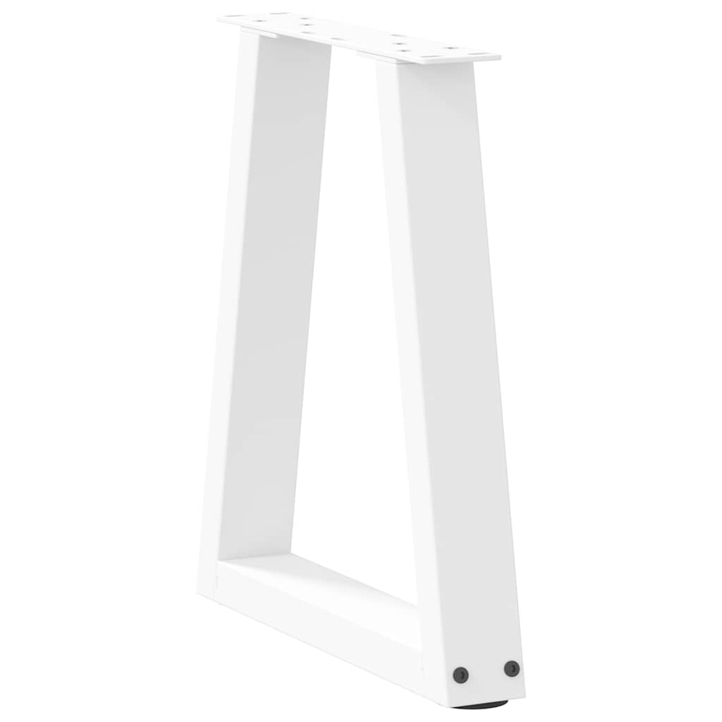 Kavos staliuko kojelės, V formos, 2 vnt., baltos, 28x(42 - 43,3) cm, plienas - Namų Idėja