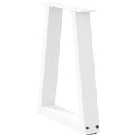 Kavos staliuko kojelės, V formos, 2 vnt., baltos, 28x(42 - 43,3) cm, plienas - Namų Idėja