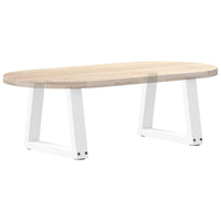 Kavos staliuko kojelės, V formos, 2 vnt., baltos, 30x(30 - 31,3) cm, plienas - Namų Idėja