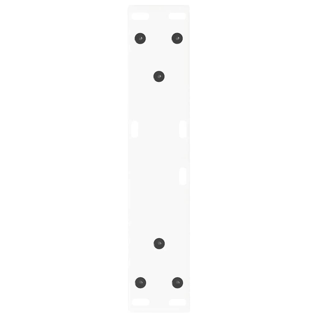 Kavos staliuko kojelės, V formos, 2 vnt., baltos, 30x(30 - 31,3) cm, plienas - Namų Idėja