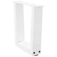 Kavos staliuko kojelės, V formos, 2 vnt., baltos, 30x(30 - 31,3) cm, plienas - Namų Idėja