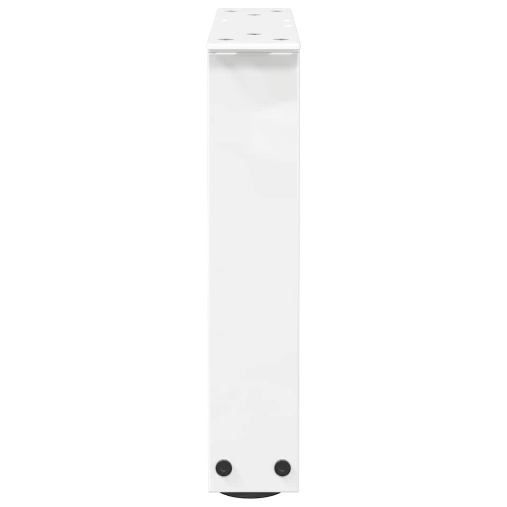 Kavos staliuko kojelės, V formos, 2 vnt., baltos, 30x(30 - 31,3) cm, plienas - Namų Idėja