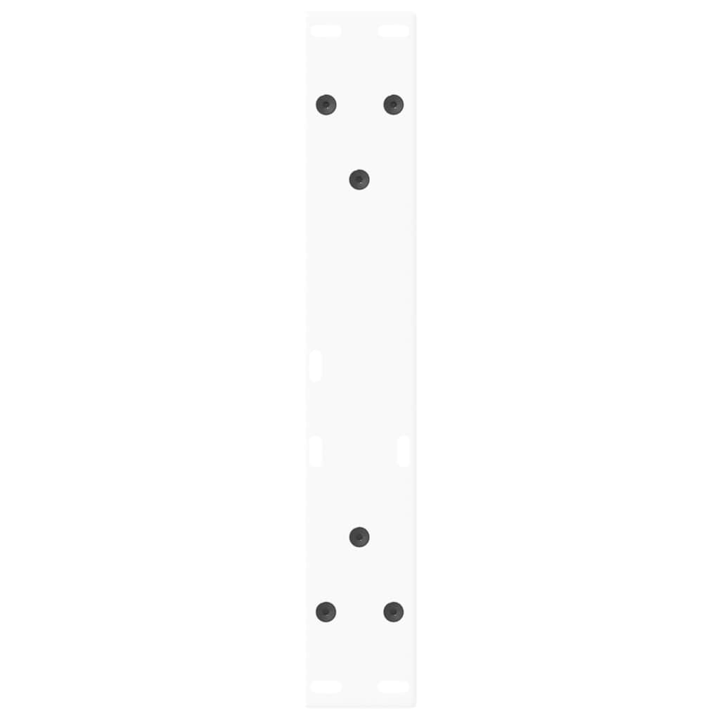 Kavos staliuko kojelės, V formos, 2 vnt., baltos, 30x(30 - 31,3) cm, plienas - Namų Idėja