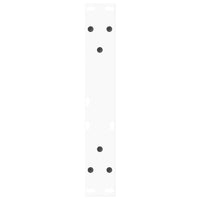 Kavos staliuko kojelės, V formos, 2 vnt., baltos, 30x(30 - 31,3) cm, plienas - Namų Idėja