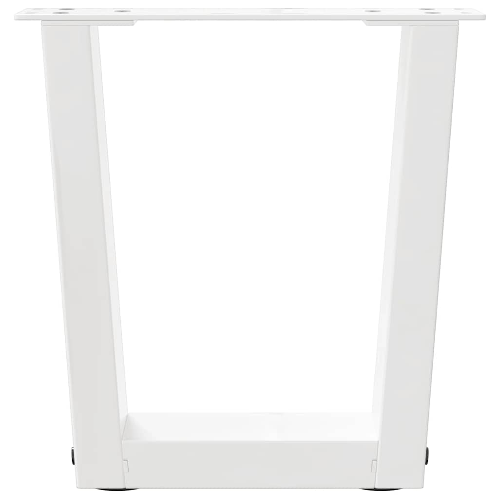 Kavos staliuko kojelės, V formos, 2 vnt., baltos, 30x(30 - 31,3) cm, plienas - Namų Idėja