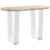 Kavos staliuko kojelės, V formos, 2 vnt., baltos, 38x(42 - 43,3) cm, plienas - Namų Idėja