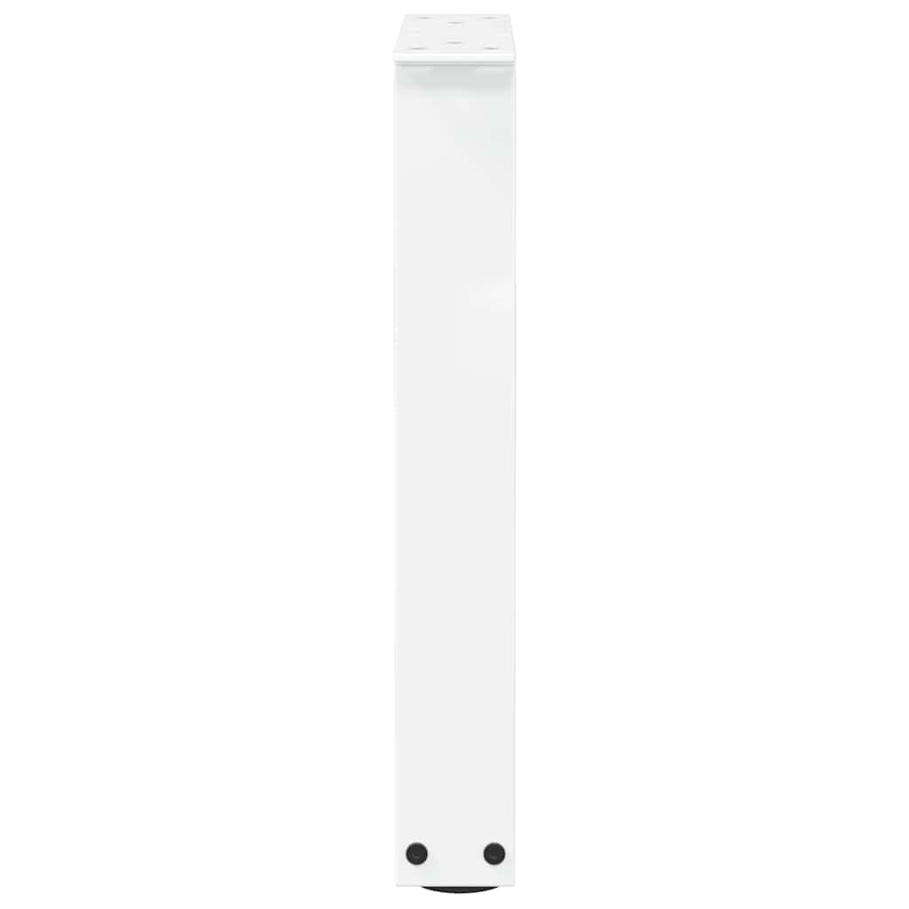 Kavos staliuko kojelės, V formos, 2 vnt., baltos, 38x(42 - 43,3) cm, plienas - Namų Idėja