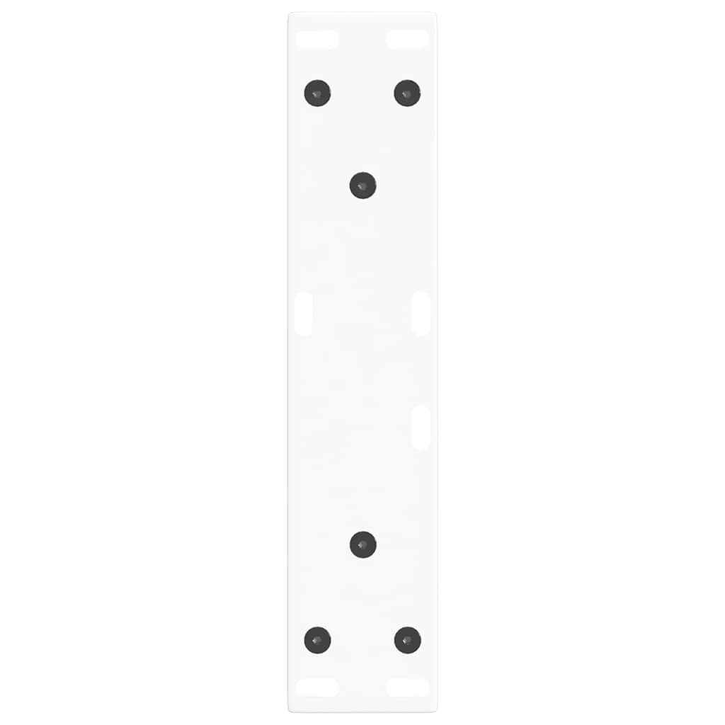 Kavos staliuko kojelės, V formos, 2 vnt., baltos, 38x(42 - 43,3) cm, plienas - Namų Idėja