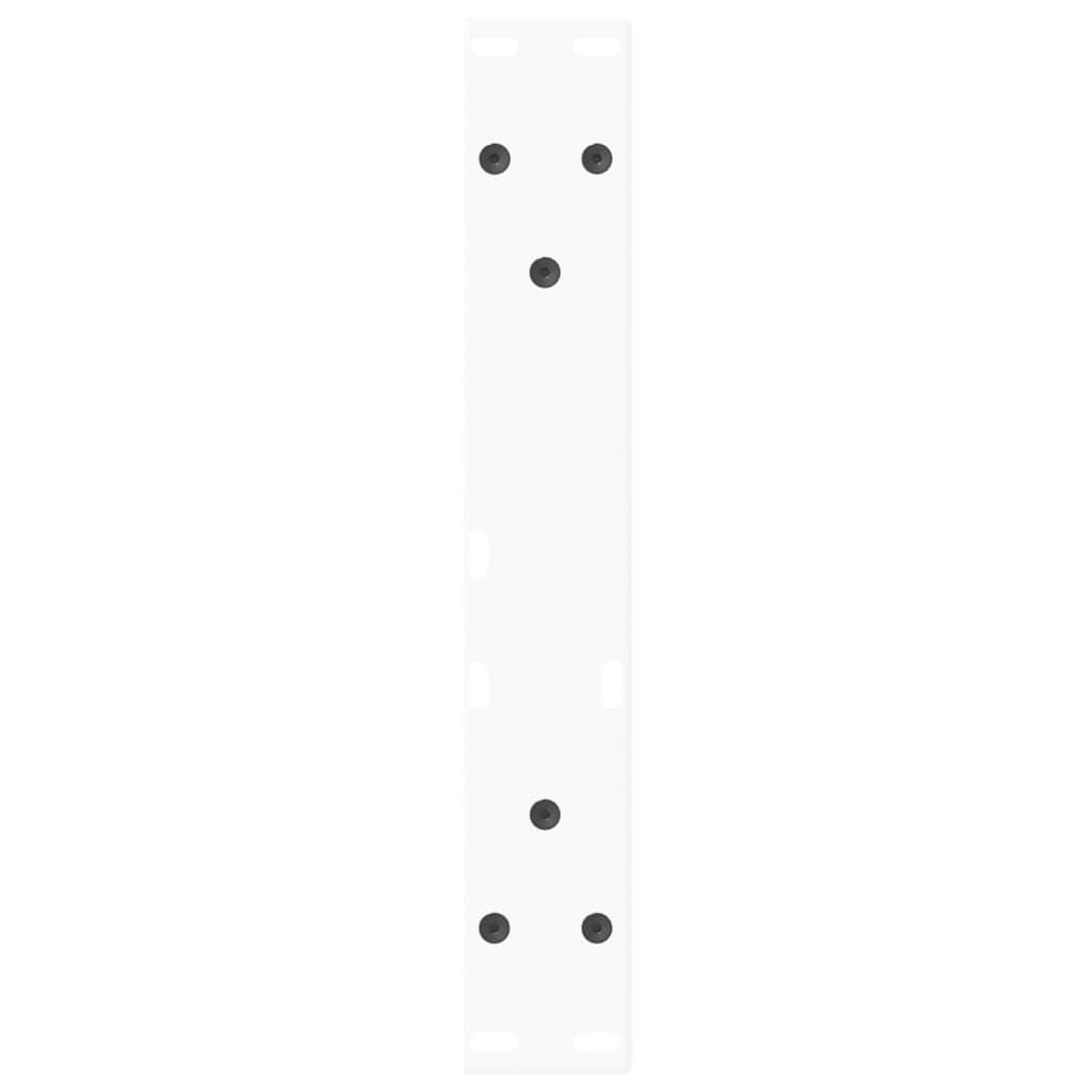 Kavos staliuko kojelės, V formos, 2 vnt., baltos, 40x(30 - 31,3) cm, plienas - Namų Idėja