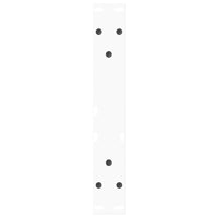 Kavos staliuko kojelės, V formos, 2 vnt., baltos, 40x(30 - 31,3) cm, plienas - Namų Idėja