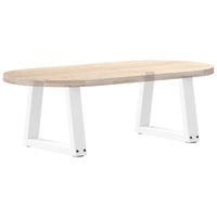 Kavos staliuko kojelės, V formos, 2 vnt., baltos, 40x(30 - 31,3) cm, plienas - Namų Idėja