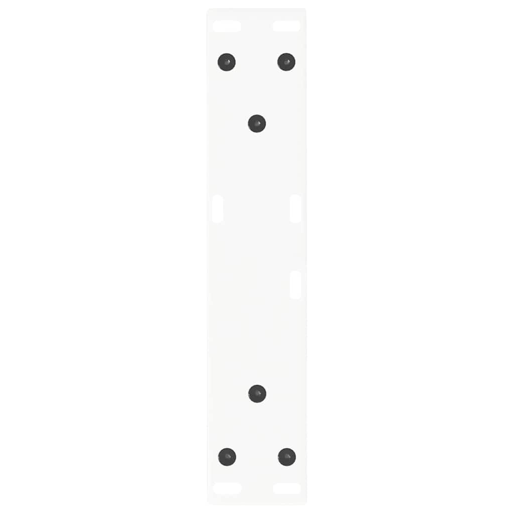 Kavos staliuko kojelės, V formos, 2 vnt., baltos, 40x(30 - 31,3) cm, plienas - Namų Idėja