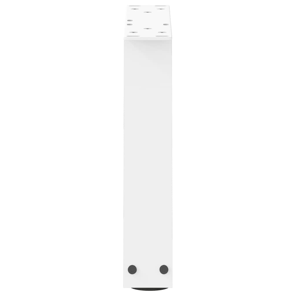 Kavos staliuko kojelės, V formos, 2 vnt., baltos, 40x(30 - 31,3) cm, plienas - Namų Idėja