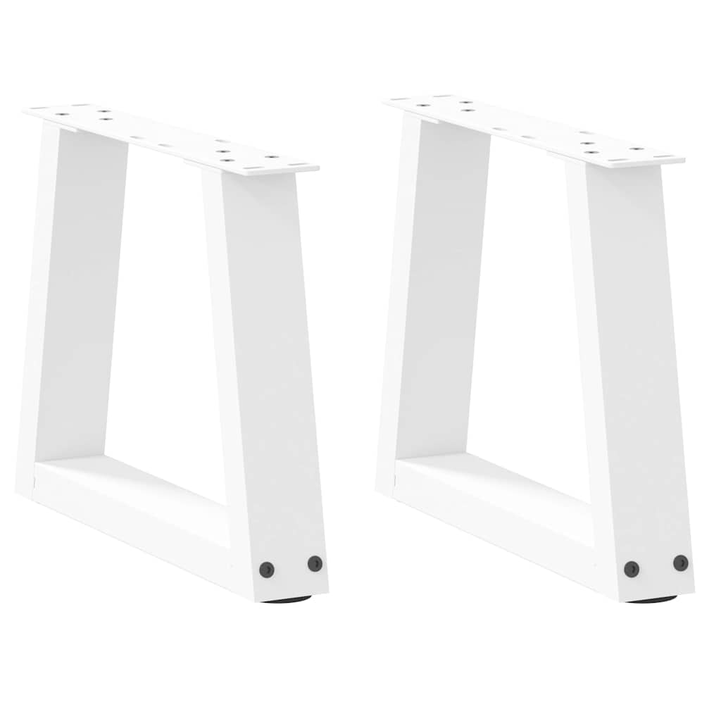 Kavos staliuko kojelės, V formos, 2 vnt., baltos, 40x(30 - 31,3) cm, plienas - Namų Idėja