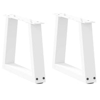 Kavos staliuko kojelės, V formos, 2 vnt., baltos, 40x(30 - 31,3) cm, plienas - Namų Idėja