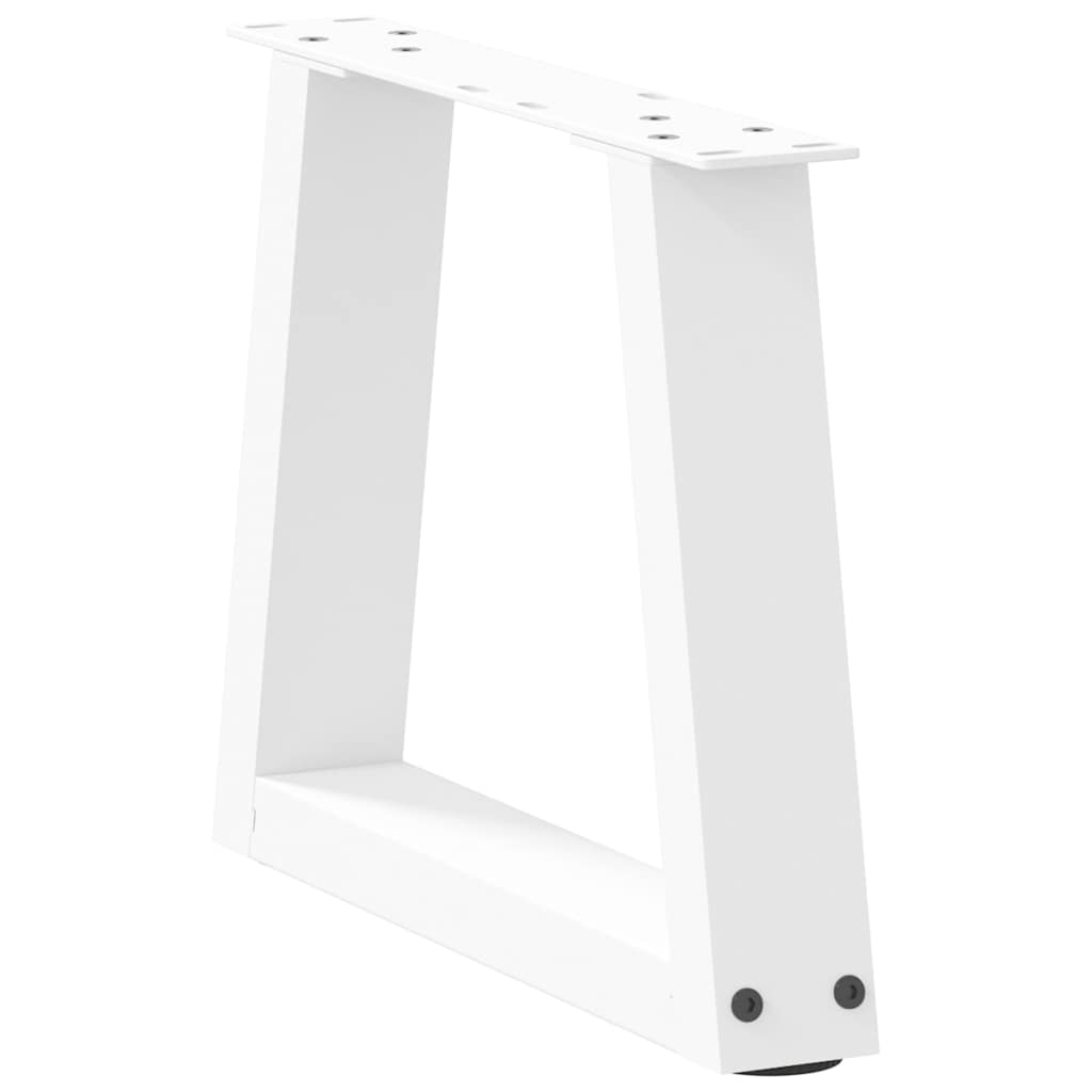 Kavos staliuko kojelės, V formos, 2 vnt., baltos, 40x(30 - 31,3) cm, plienas - Namų Idėja