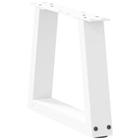 Kavos staliuko kojelės, V formos, 2 vnt., baltos, 40x(30 - 31,3) cm, plienas - Namų Idėja