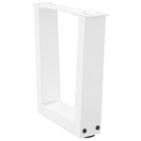 Kavos staliuko kojelės, V formos, 2 vnt., baltos, 40x(30 - 31,3) cm, plienas - Namų Idėja