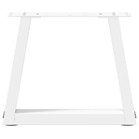 Kavos staliuko kojelės, V formos, 2 vnt., baltos, 40x(30 - 31,3) cm, plienas - Namų Idėja